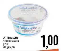 Emisfero Lattebusche ricotta classica offerta