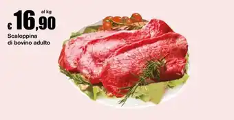 Scaloppina di bovino adulto