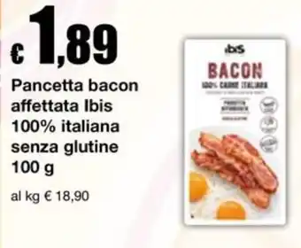 Pancetta bacon affettata Ibis