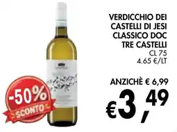 èccoMI Verdicchio dei Castelli di Jesi Classico DOC Tre Castelli offerta