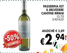 èccoMI Passerina IGT Il Belvedere Cantine Ripani offerta