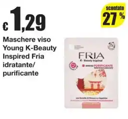 Sì con te Maschere viso Young K-Beauty Inspired Fria offerta