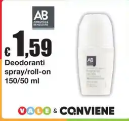 Sì con te AB Deodoranti spray/roll-on offerta
