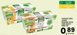 Interspar Yogurt Pro Vivus Despar Vital offerta