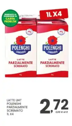 Despar Latte UHT Polenghi parzialmente scremato offerta
