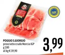 Emisfero Poggio S.Giorgio prosciutto crudo Norcia IGP offerta