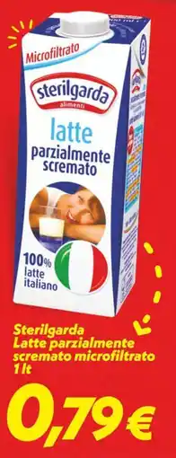 Iper Super Conveniente Sterilgarda latte parzialmente scremato microfiltrato offerta
