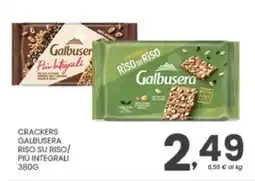 Despar Crackers Galbusera Riso su Riso/ Più Integrali offerta