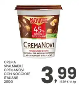 Despar Crema spalmabile Cremanovi con nocciole italiane offerta
