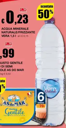 Sì con te Market Acqua minerale naturale/frizzante Vera offerta