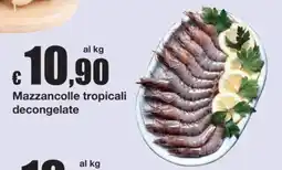 Sì con te Mazzancolle tropicali decongelate offerta