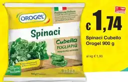 Sì con te Spinaci Cubello Orogel offerta
