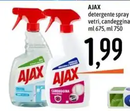 Emisfero Ajax detergente spray vetri, candeggina sgrassatore offerta