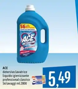 Emisfero ACE detergente lavatrice liquido igienizzante professional classico offerta