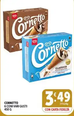 Deco Superfreddo Cornetto 6 coni vari gusti offerta