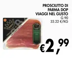 èccoMI Prosciutto di Parma DOP Viaggi nel Gusto offerta