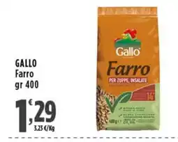 Rossotono Carrefour Gallo Farro offerta