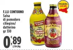 Rossotono Carrefour F.lli Contorno Salsa di pomodoro ciliegino/datterino offerta