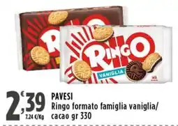 Rossotono Carrefour Ringo vaniglia offerta