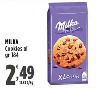 Rossotono Carrefour Milka Cookies xl offerta
