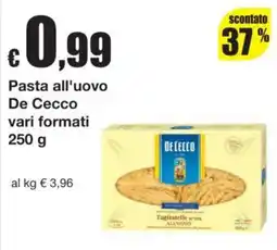 Sì con te Pasta all'uovo De Cecco offerta