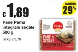 Sì con te Pane Pema integrale segale offerta