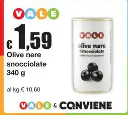 Sì con te Olive nere snocciolate Vale offerta
