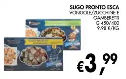 èccoMI Sugo pronto esca vongole/zucchine e gamberetti offerta