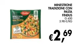 èccoMI Minestrone tradizione con pasta Findus offerta