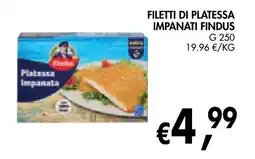 èccoMI Filetti di platessa impanati Findus offerta