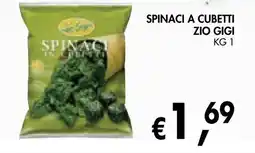 èccoMI Spinaci a cubetti Zio Gigi offerta