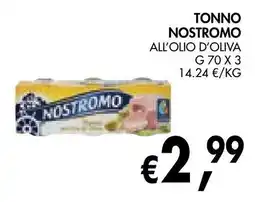 èccoMI Tonno Nostromo all'olio d'oliva offerta