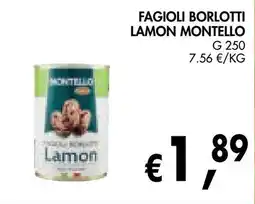 èccoMI Fagioli borlotti Lamon Montello offerta