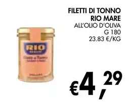 èccoMI Filetti di tonno Rio Mare offerta