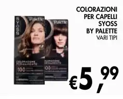 èccoMI Colorazioni per capelli Syoss by palette offerta
