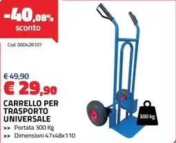 Eurobrico Carrello per trasporto universale offerta