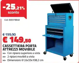 Eurobrico Cassetiera porta attrezzi mobile offerta