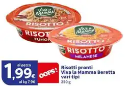 Sigma Superstore Risotti pronti Viva la Mamma Beretta offerta