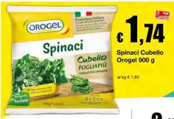 Sì con te Market Spinaci Cubello Orogel offerta