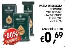 èccoMI Pasta di semola Delverde offerta