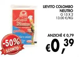 èccoMI Lievito Colombo Neutro offerta