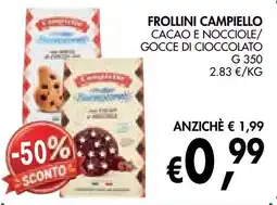 èccoMI Frollini Campiello Cacao e Nocciole/Gocce di Cioccolato offerta