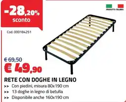 Eurobrico Rete con doghe in legno offerta