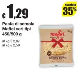 Sì con te Pasta di semola Maffei offerta