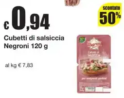 Sì con te Cubetti di saliscia Negroni offerta