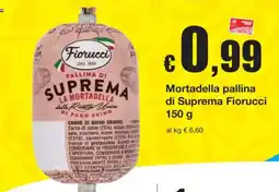 Sì con te Mortadella pallina di Suprema Fiorucci offerta