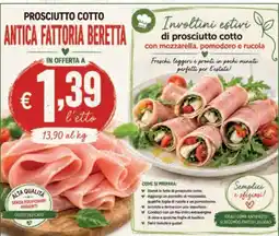 èccoMI Prosciutto cotto Antica Fattoria Beretta offerta