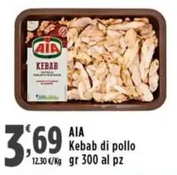Rossotono Carrefour AIA Kebab di pollo offerta