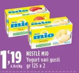 Rossotono Carrefour Nestlé Mio Yogurt vari gusti offerta