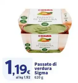 Sigma Superstore Passato di verdura Sigma offerta